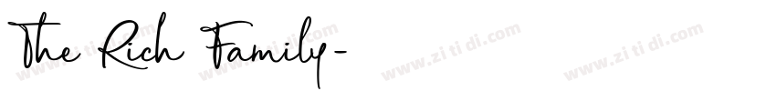 The Rich Family字体转换